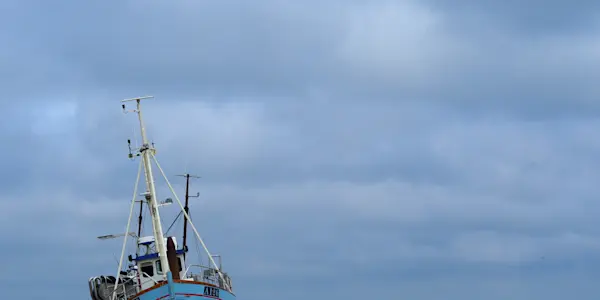 stranded boat