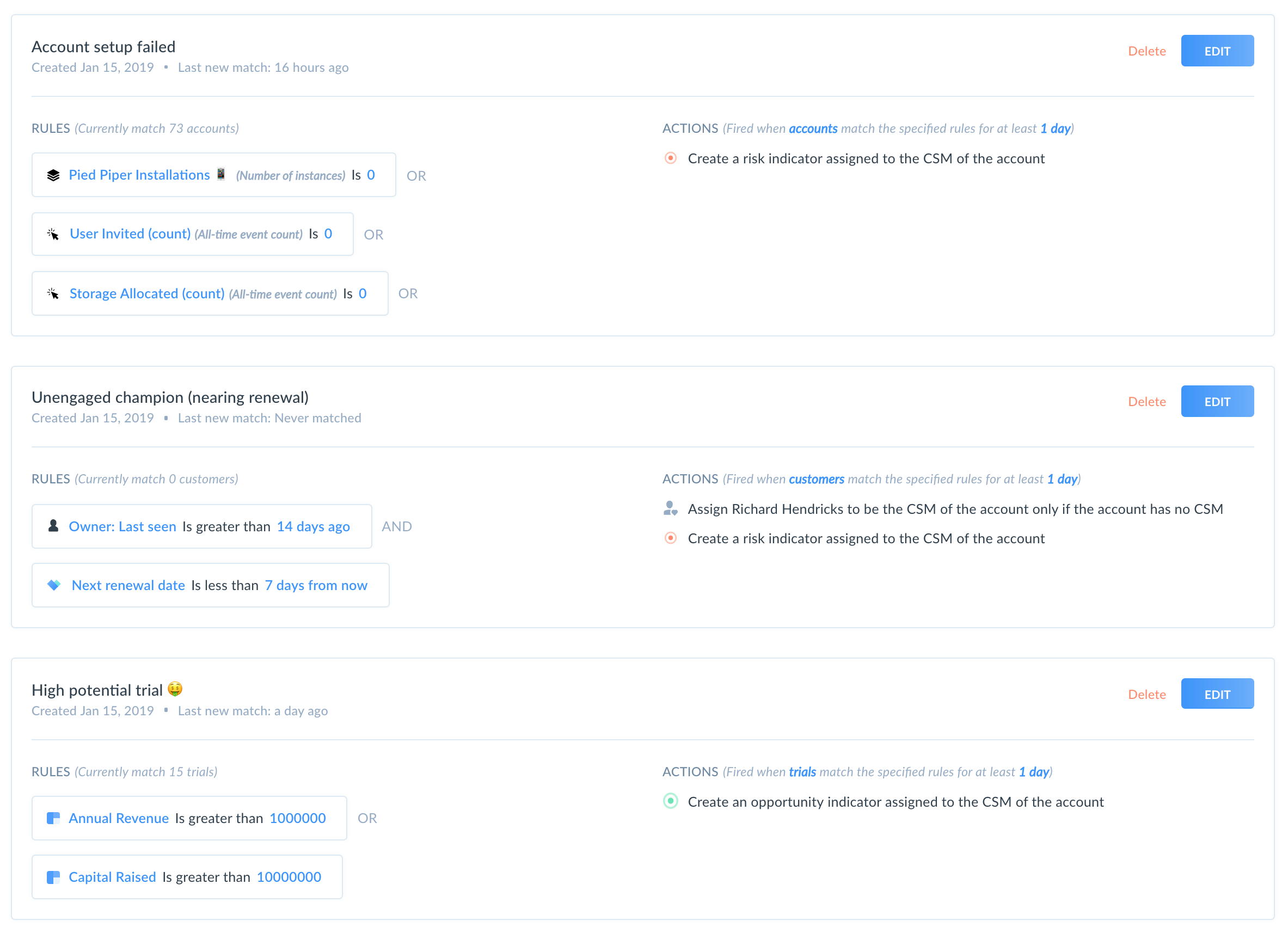Customer Success rules