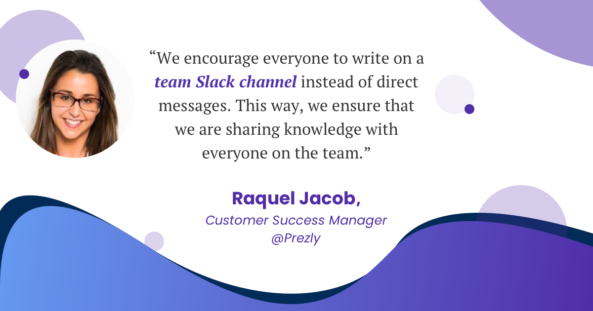 Raquel Jacob is a Customer Success Manager at Prezly