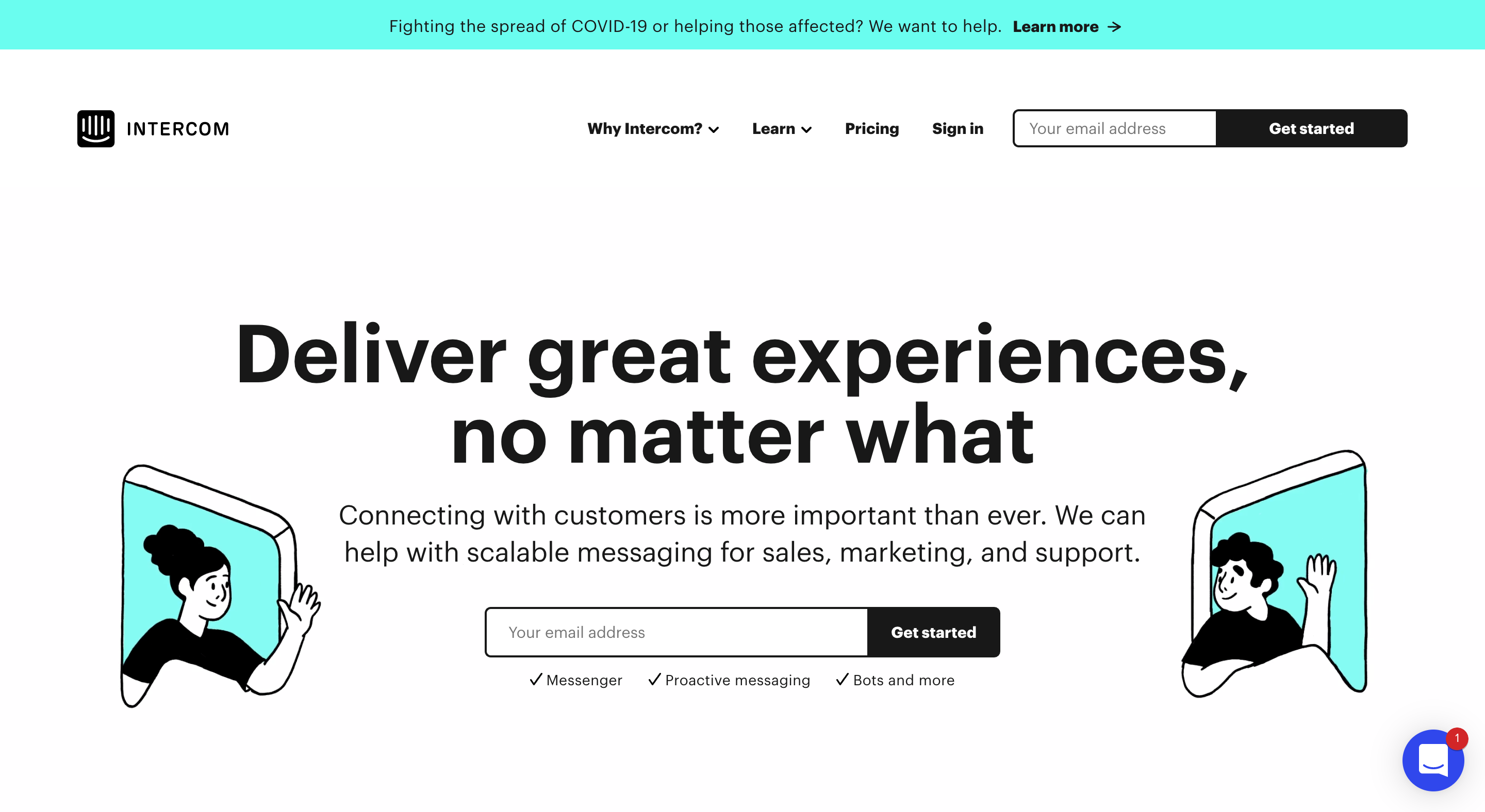 Intercom's flagship feature is their live chat but they have a lot more to offer