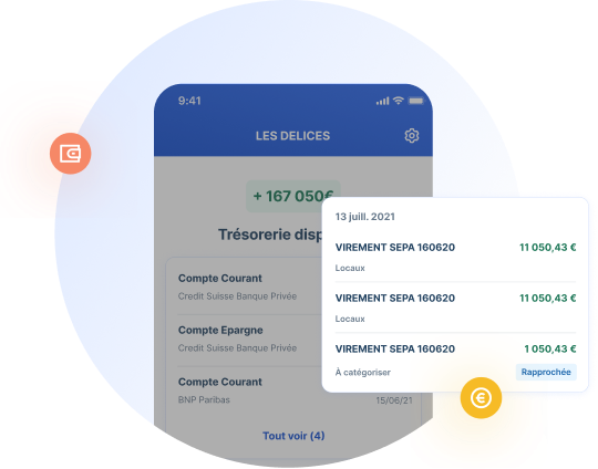 Suivez vos flux de trésorerie en temps réel