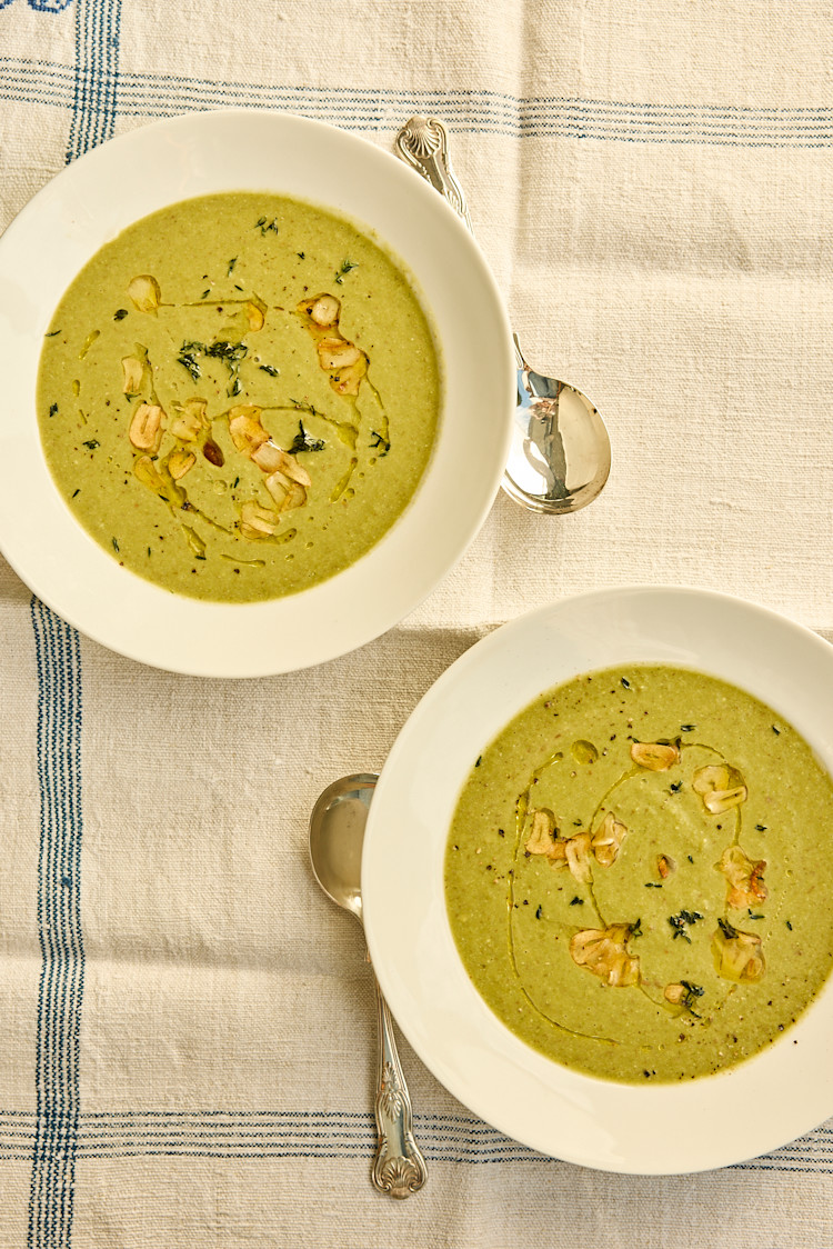 Creamy Leek & Spinach Soup