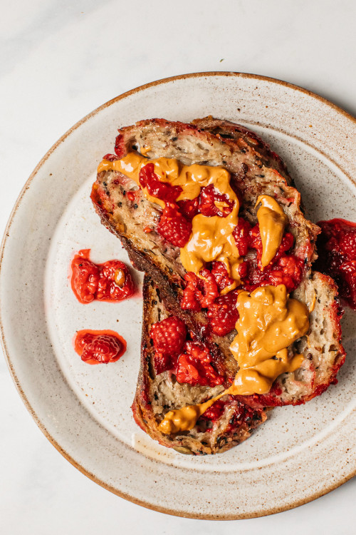 Super-Seed French Toast With Berries & Peanut Butter
