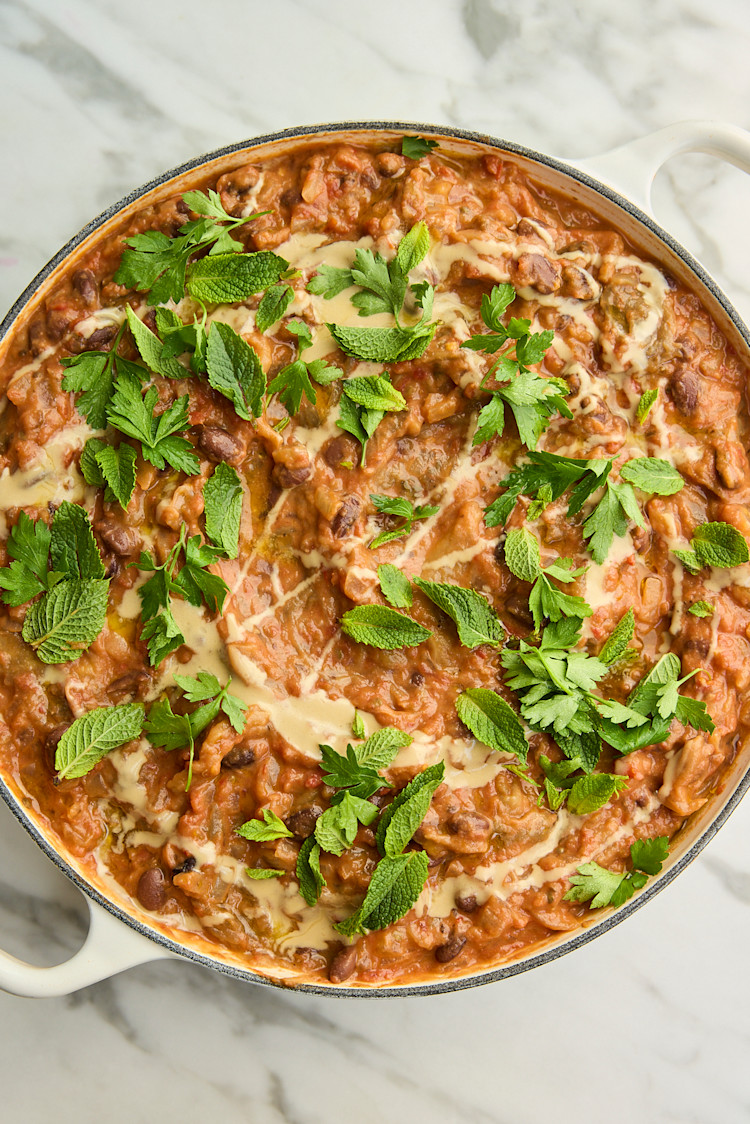 Miso Aubergine & Black Bean Stew