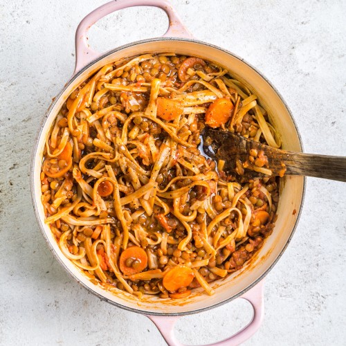 Lentil & Tomato Spaghetti