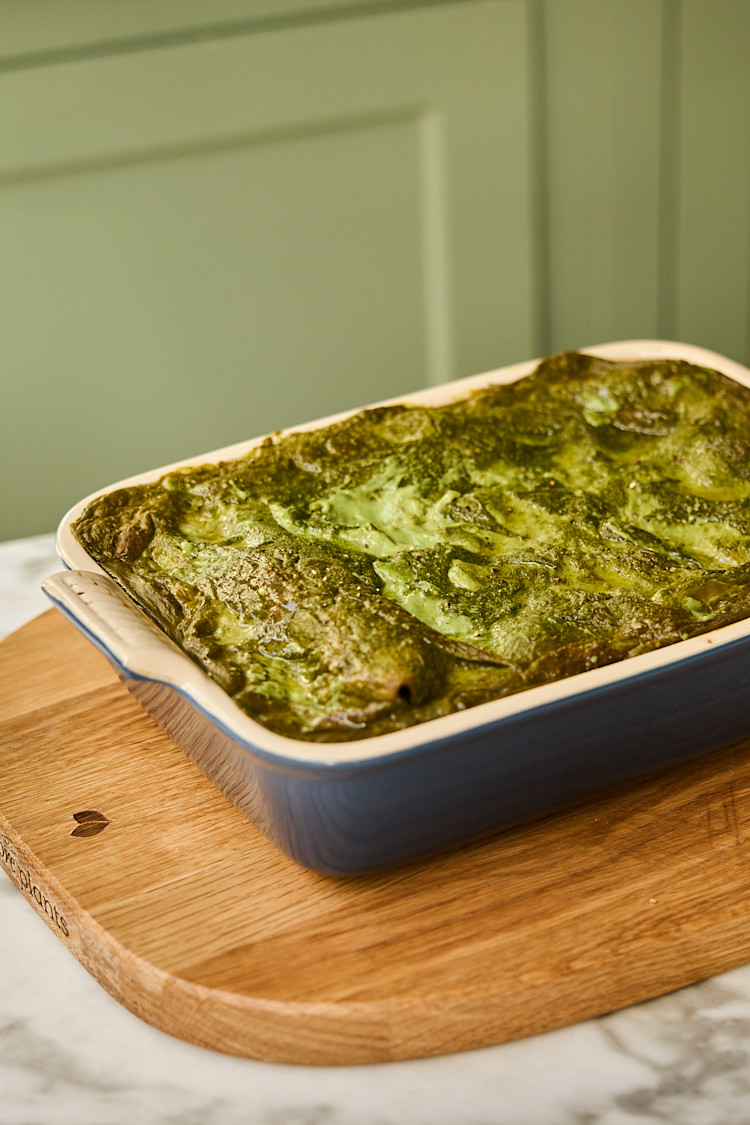 Creamy Pumpkin & Spinach Lasagne