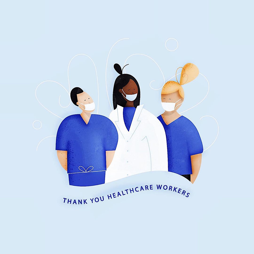 @steph_h_illustrates instagram: Thank You Healthcare Workers! 