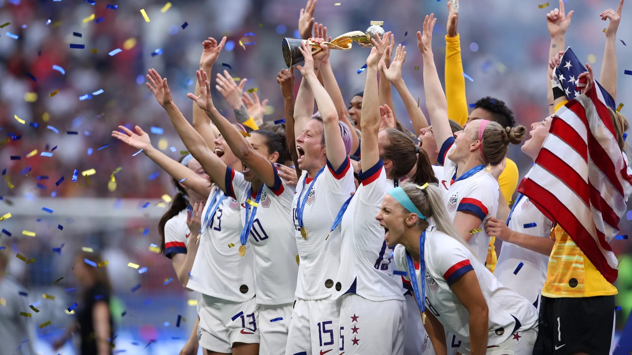 USA Women celebrate