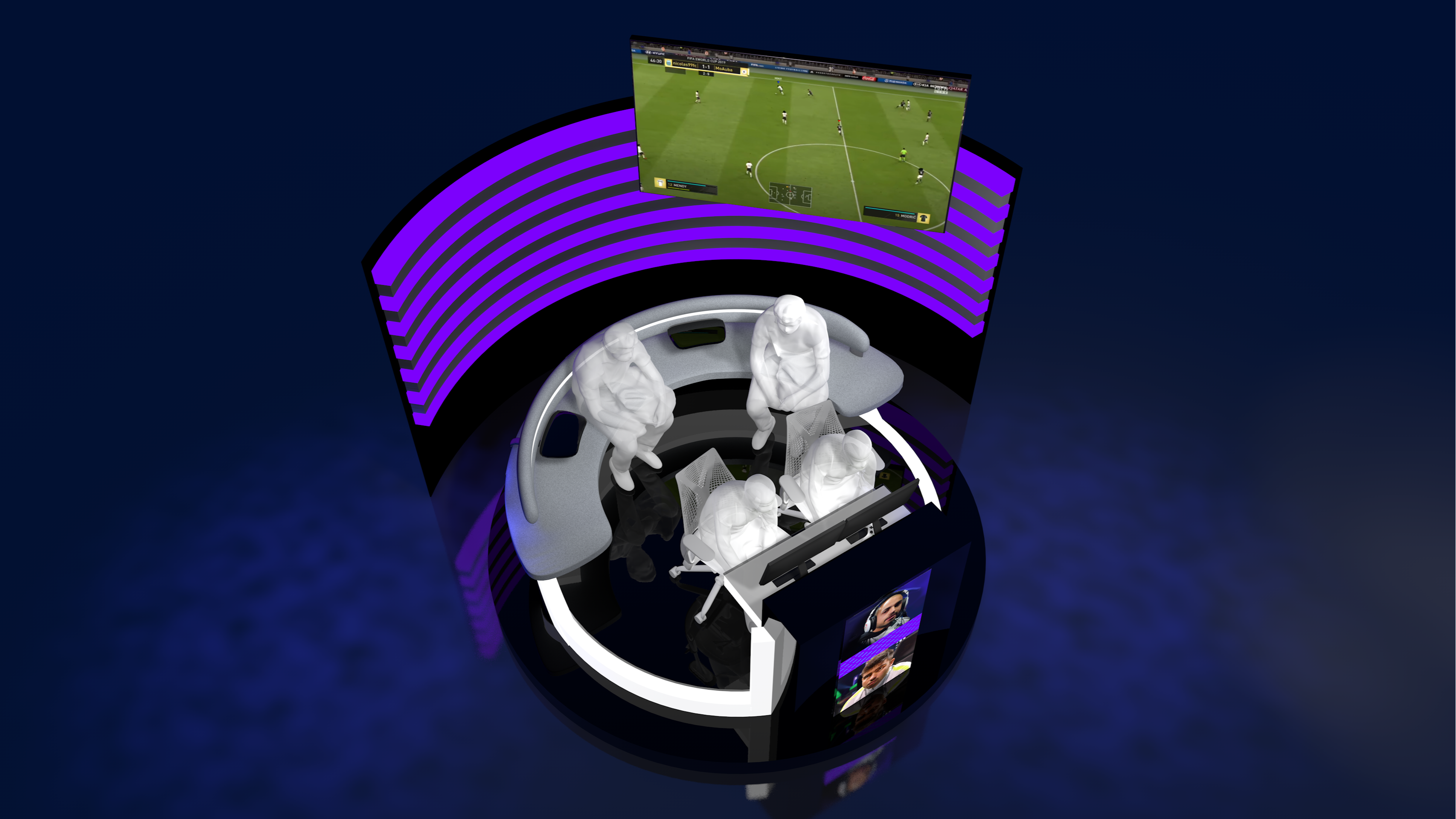 Two Player Pod high res 2 monitor high cam