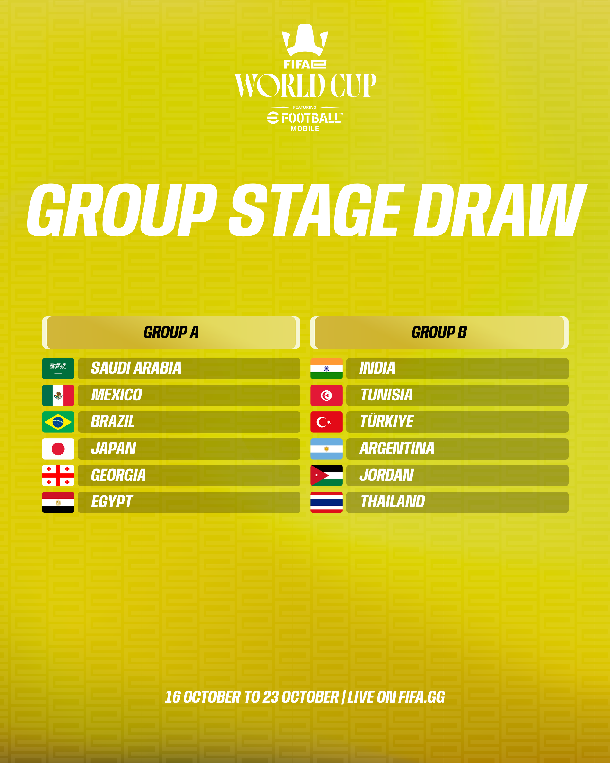Group Draw Mobile 2026 FIFAe Finals