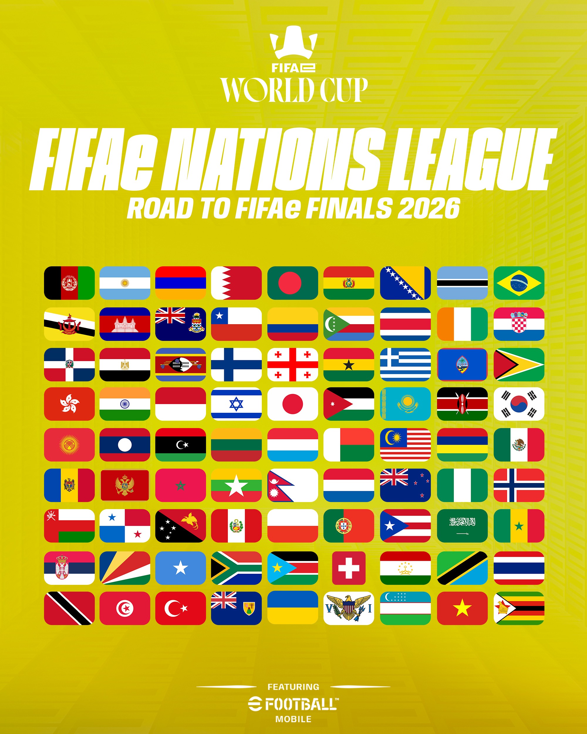 eF Mobile 2026 participating nations 4x5