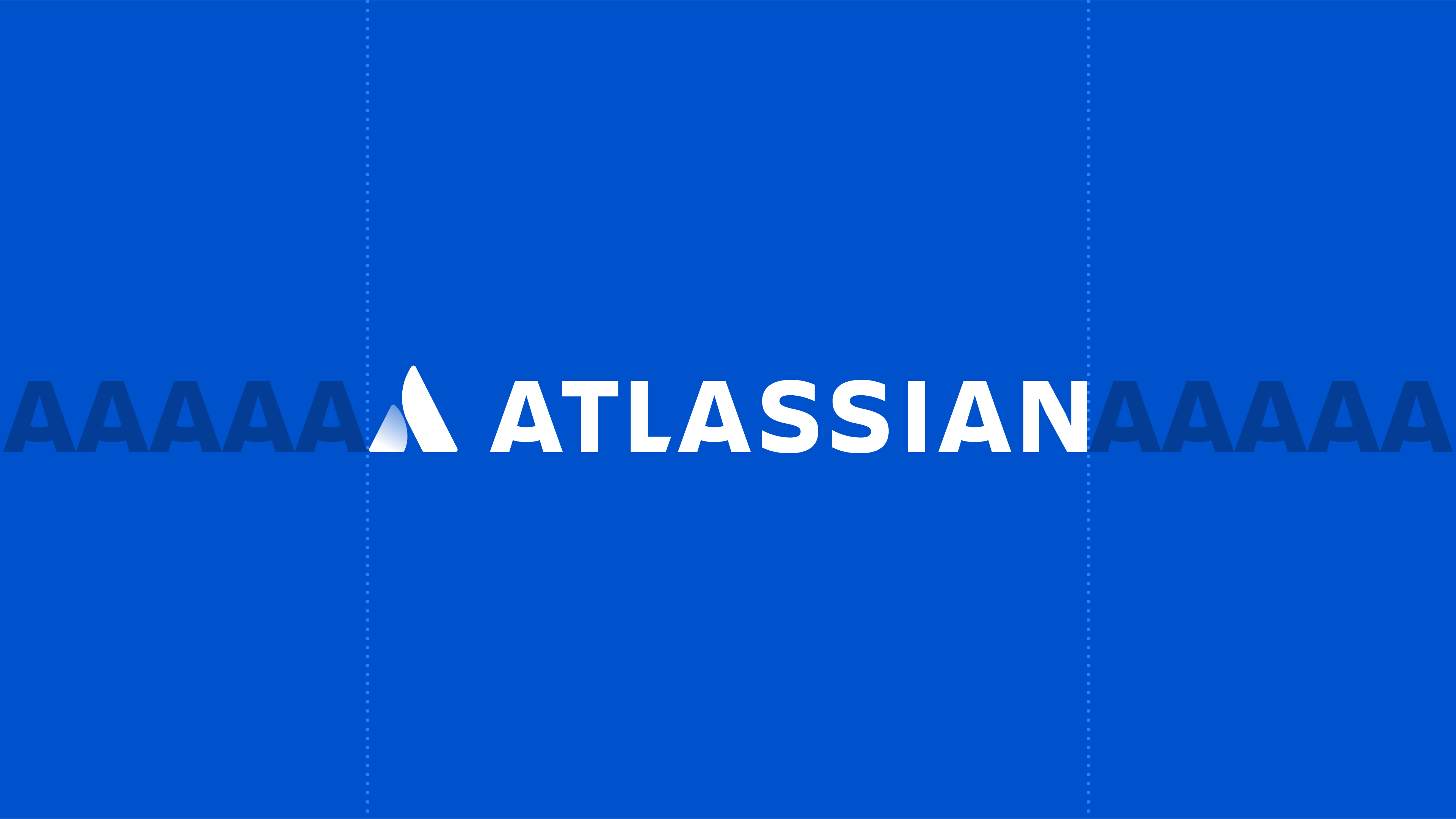 Ideal space around Atlassian word logo. 