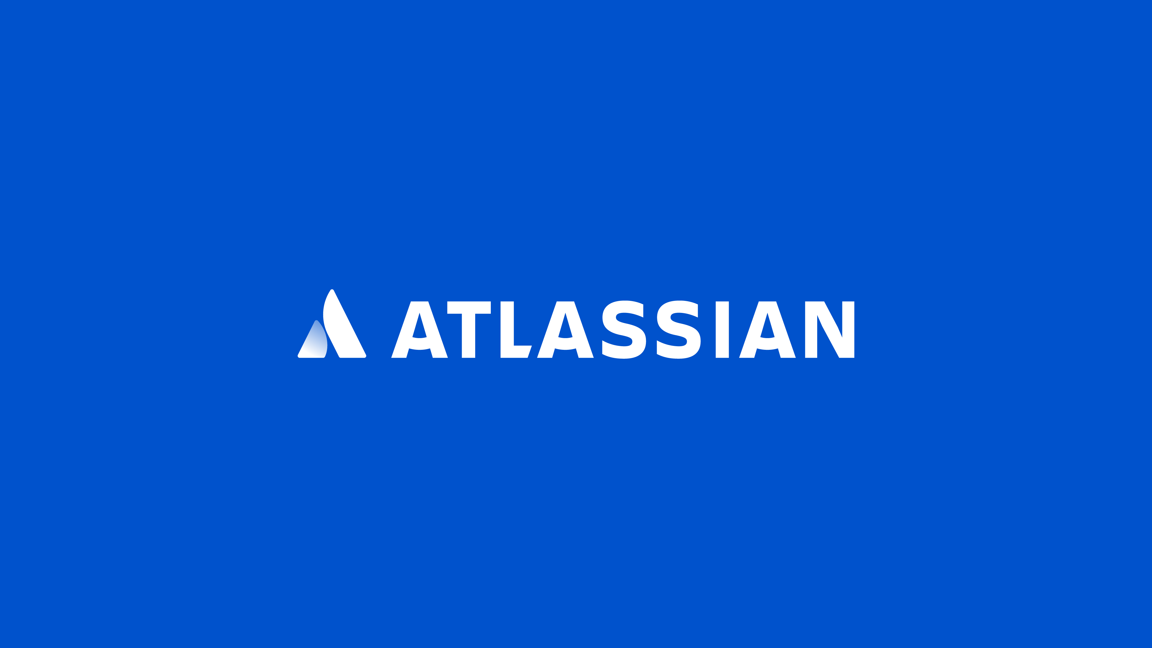 Atlassian white on blue logo. 