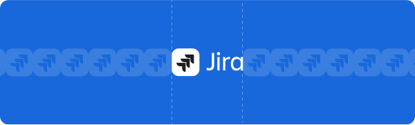 Jira ideal logo spacing using the height and width of the logomark.