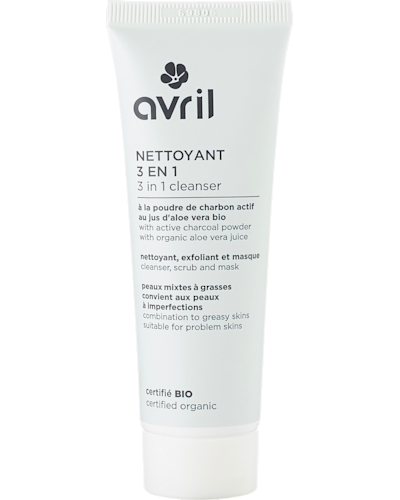 Avril Organic 3-in-1 reiniger, scrub en mask