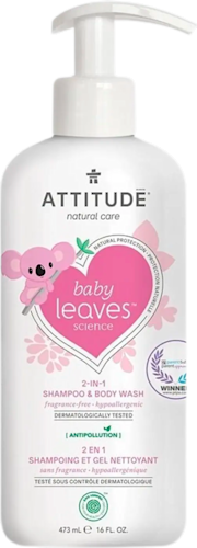 Attitude Baby Leaves 2 in 1 Shampoo Bodywash Pink