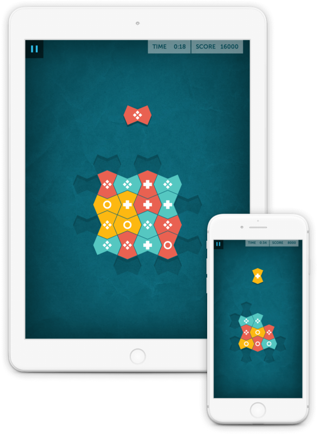 In this game, you quickly match tiles according to the rules — but the rules change. You must constantly switch between matching shape or color.  Switching tasks means balancing the cognitive process for interpreting shape with the one for color. These two processes can disrupt each other and lead to mistakes.
