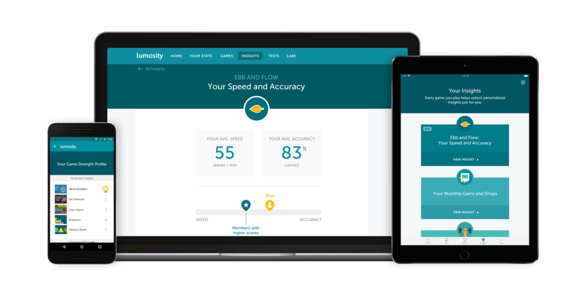Lumosity Goes Beyond Brain Training to Launch Cognitive Insights