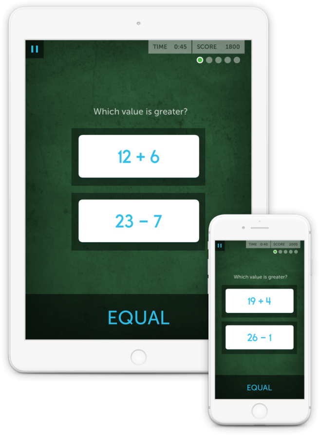 Chalkboard Challenge improves the quantitative reasoning and problem-solving skills needed to make smart decisions, including those involving finances.