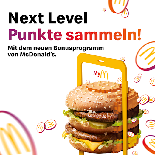 MCDonald Teaser Image 1x1 MCDonald Teaser Bild zur App zum Punktesammeln