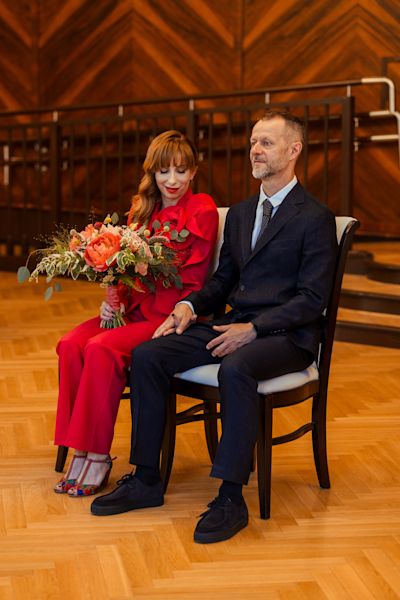 Ślub cywilny i sesja o zachodzie słońca