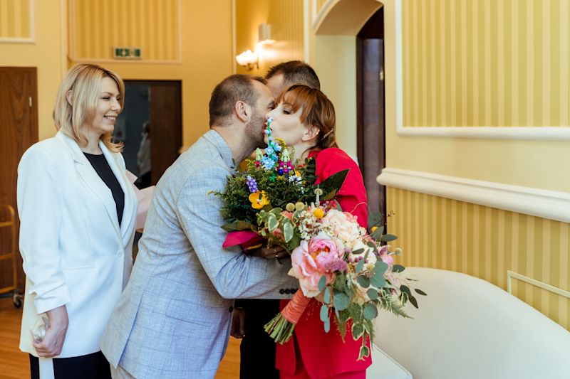 Ślub cywilny i sesja o zachodzie słońca