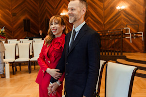 Ślub cywilny i sesja o zachodzie słońca