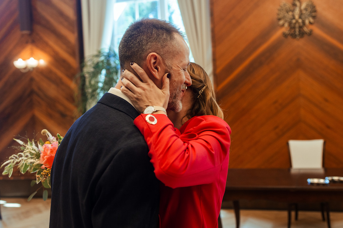 Ślub cywilny i sesja o zachodzie słońca
