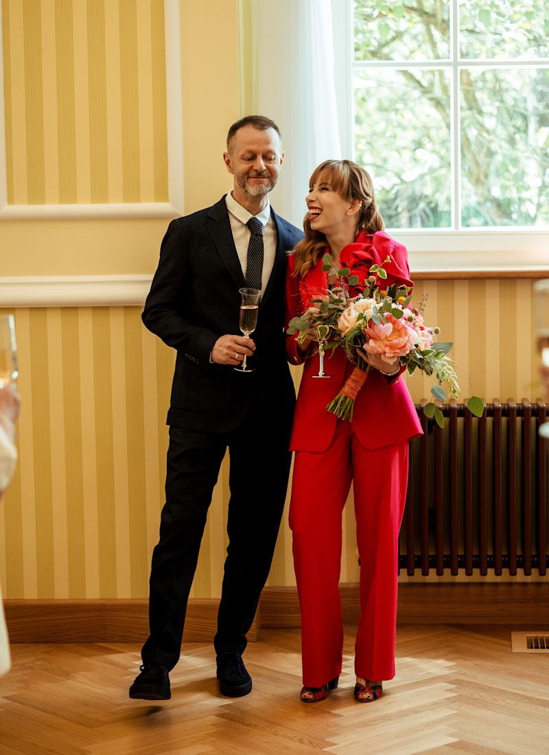 Ślub cywilny i sesja o zachodzie słońca