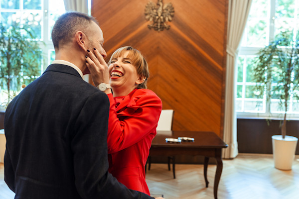 Ślub cywilny i sesja o zachodzie słońca