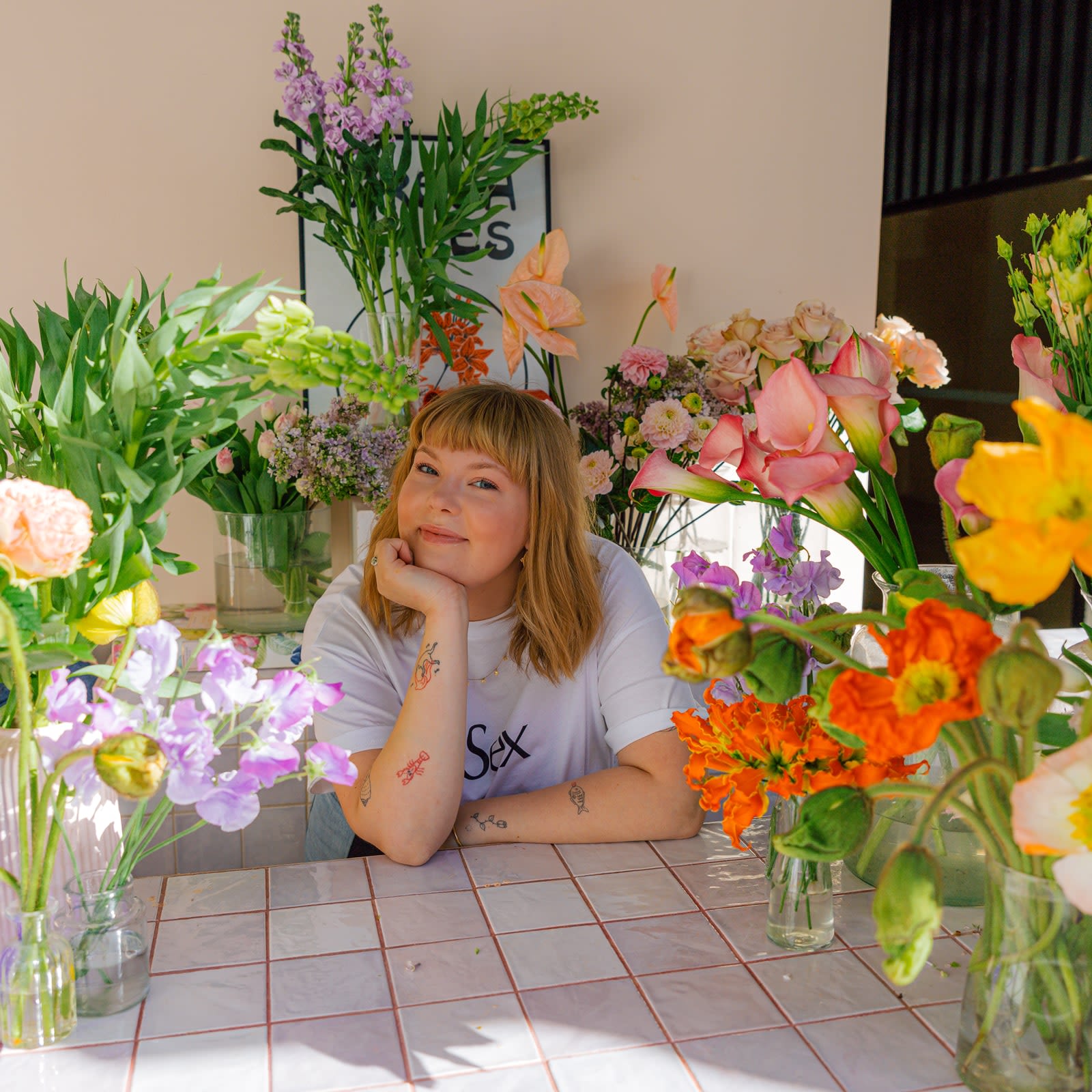 Snapshot: inside an east-London flower shop