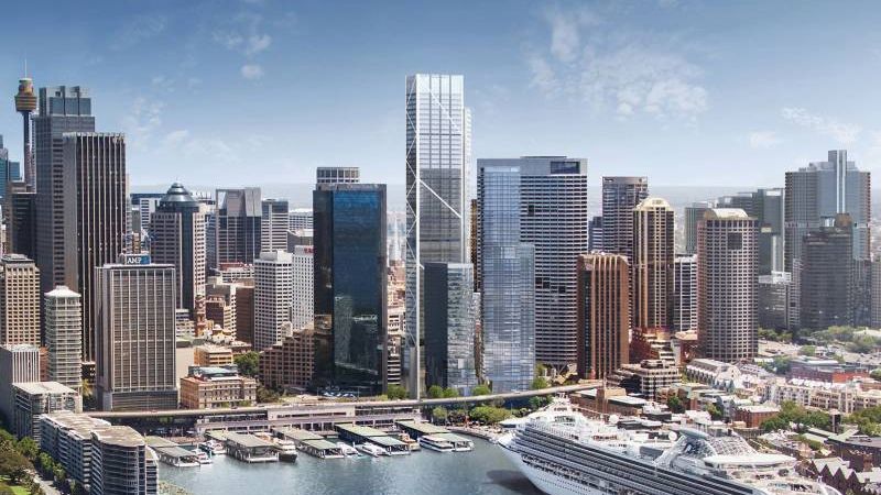 One Circular Quay includes the former landmark Gold Fields House site and is earmarked for two towers with high-end apartments and Australia's first Waldorf Astoria hotel.
