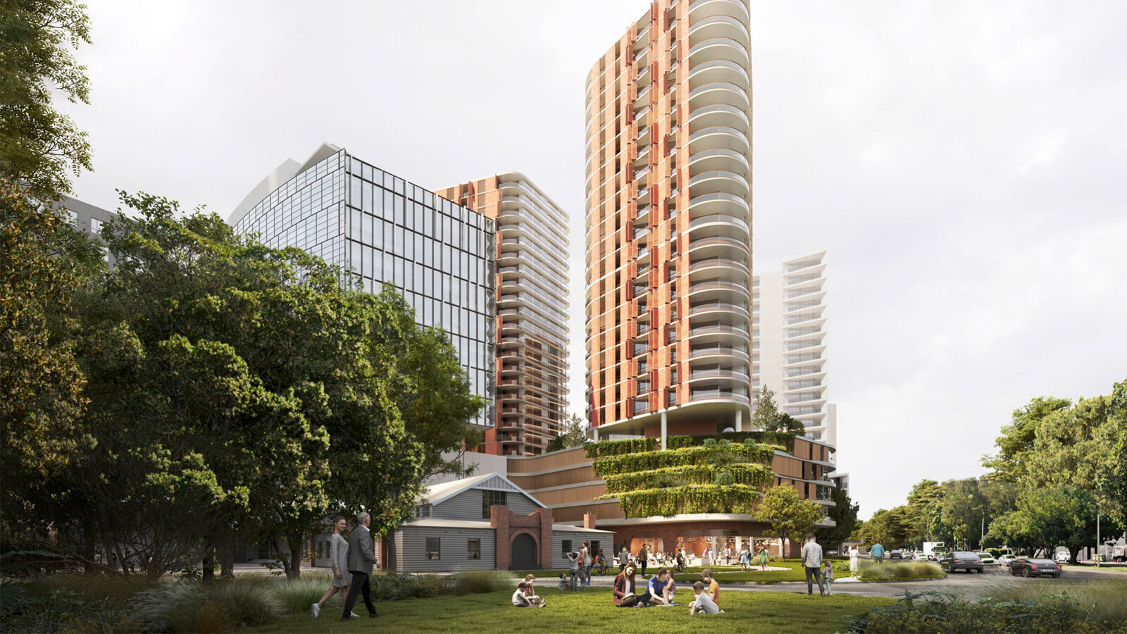Plus Architecture's competition-winning design has been unveiled for the site at 711 Hunter Street in Newcastle's West End. 
