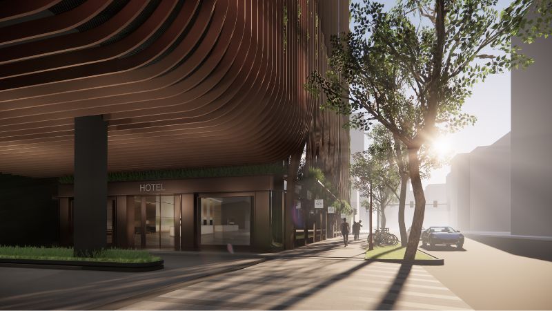 One Global Residences and Hotels Macquarie Park render.