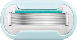 Gillette Venus PRO Smooth Sensitive Refills Women's razor blade refill cartridge with multiple blades and a green lubricating strip for a smooth shave.