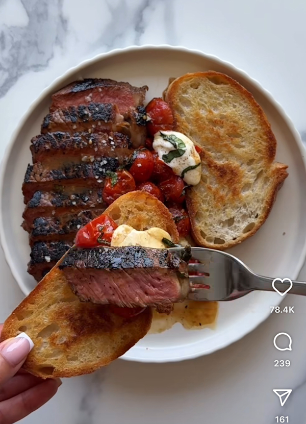 summer steak caprese