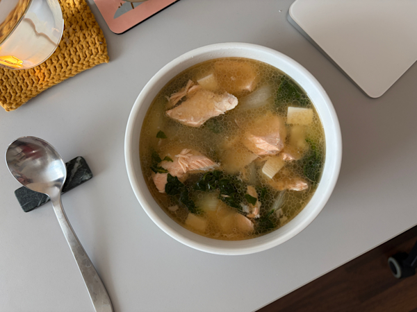 salmon miso soup