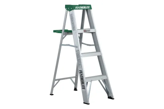 An aluminum ladder