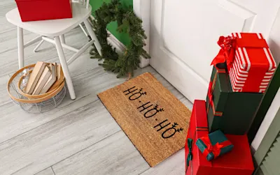 Image of a holiday themed entryway.