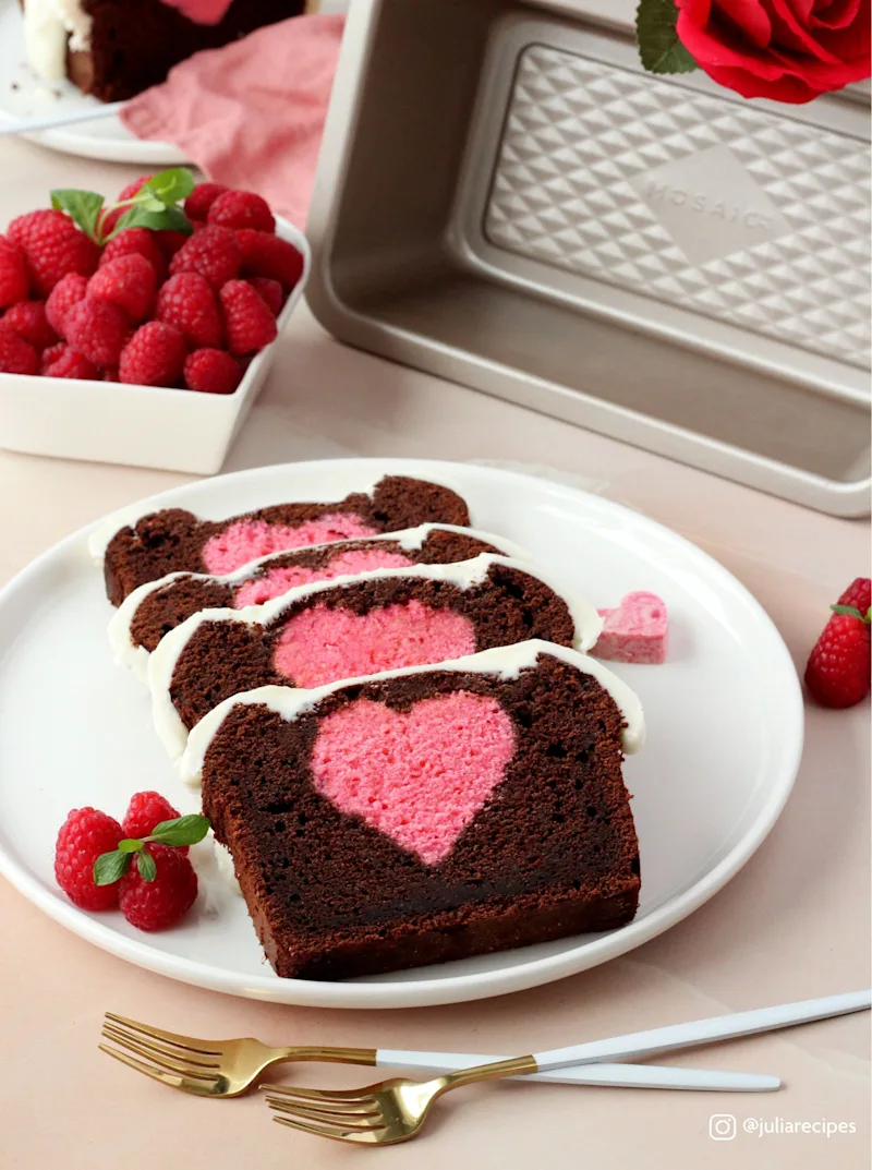 Sliced cake