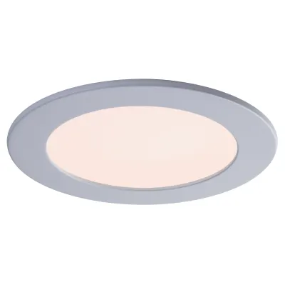 A white recessed light 