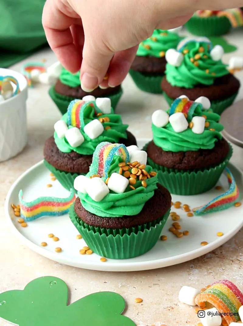 Decorate cupcakes
