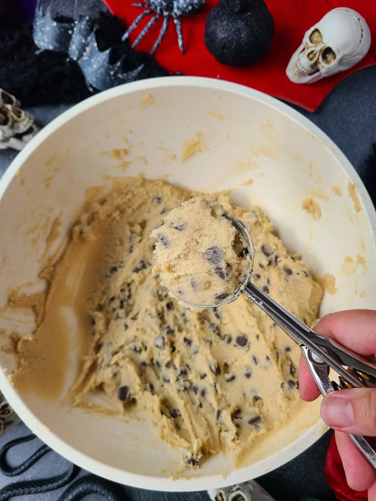 Step 6 - Vampire cookies - scoop dough