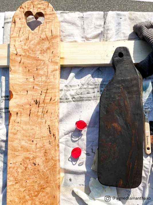 Step 3: Oiling the Boards