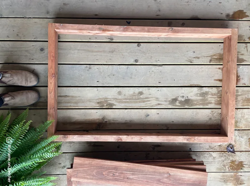 Frame the two side walls