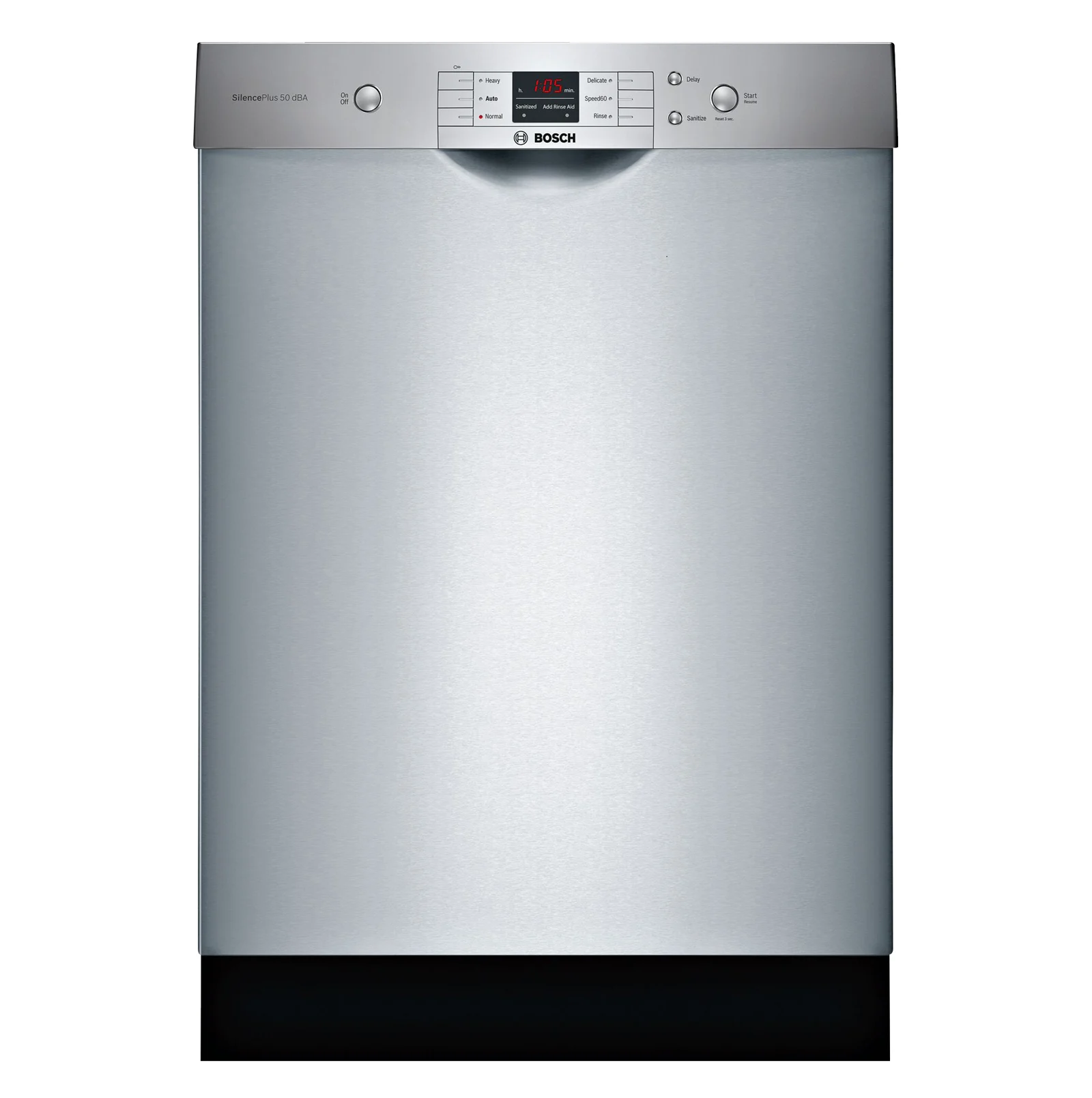 A built-in dishwasher