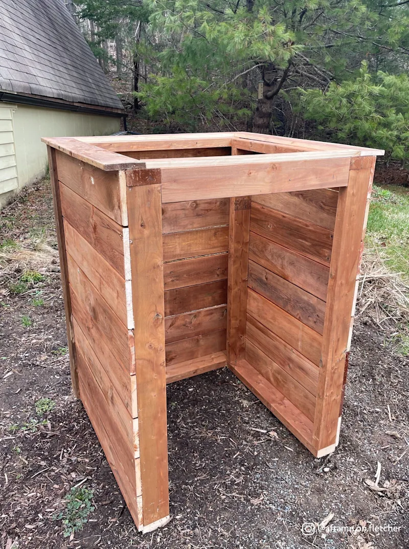 Add back wall to structure
