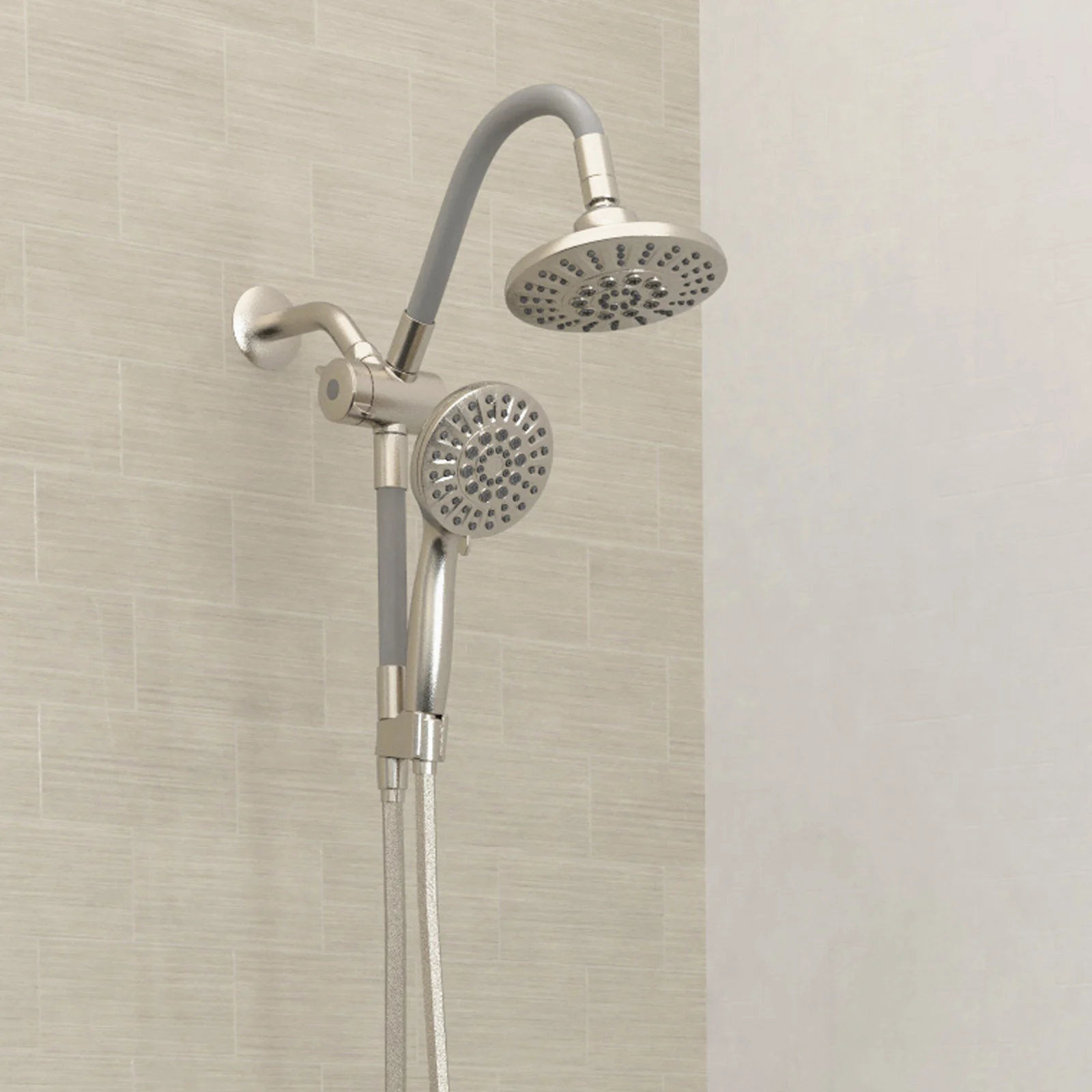 A handheld shower head