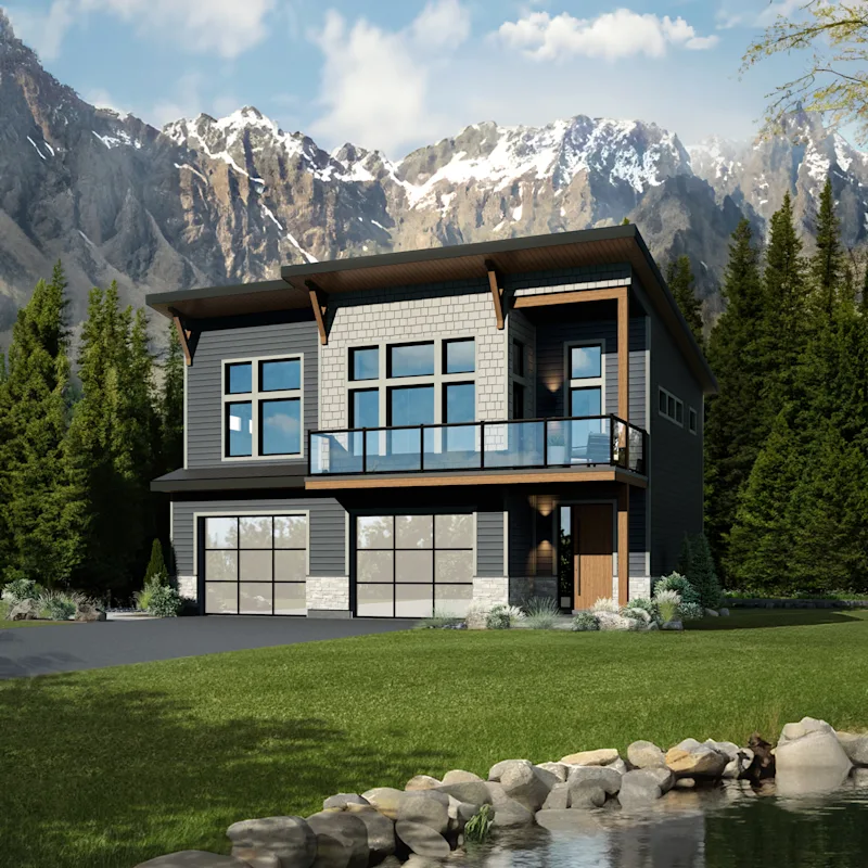 Outside of a cottage