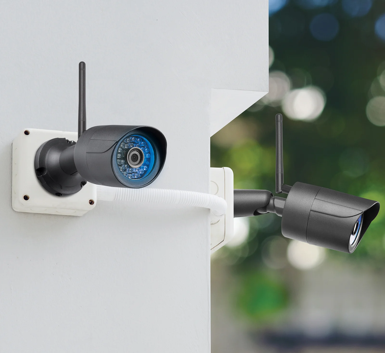 Two bullet cameras